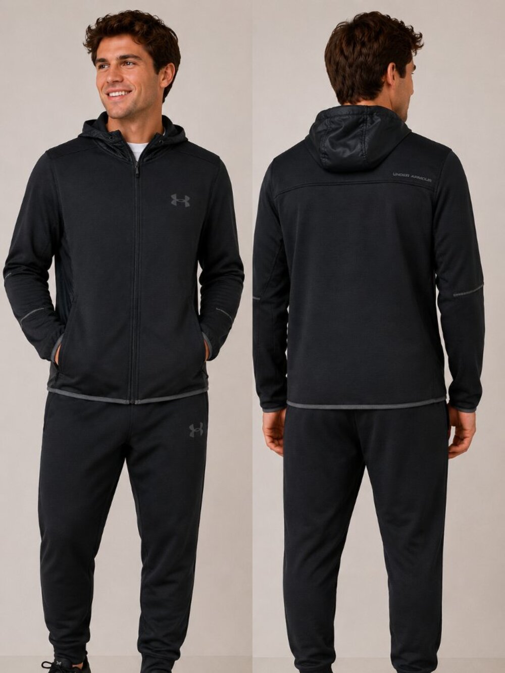 Under Armour Men's ColdGear Full Zip Hooded Jacket - Size Large